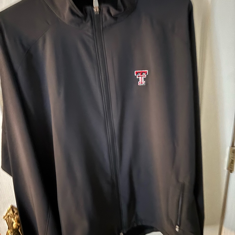 Peter Millar Black Zip-Up Jacket